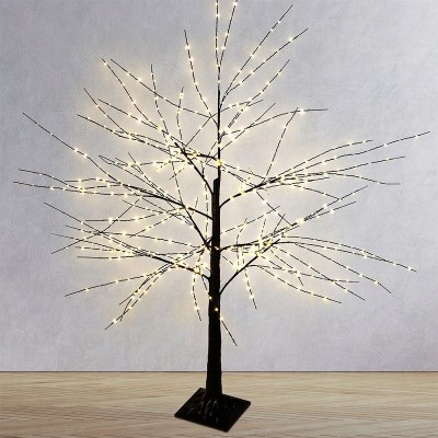 Drzewko 480LED 120xm Czarne Biały Ciepły
