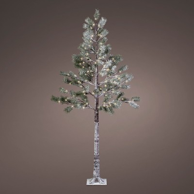 Drzewko LED Ośnieżone 72L 150cm Biały Ciepły